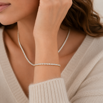 Tennis Bracelet | Gold
