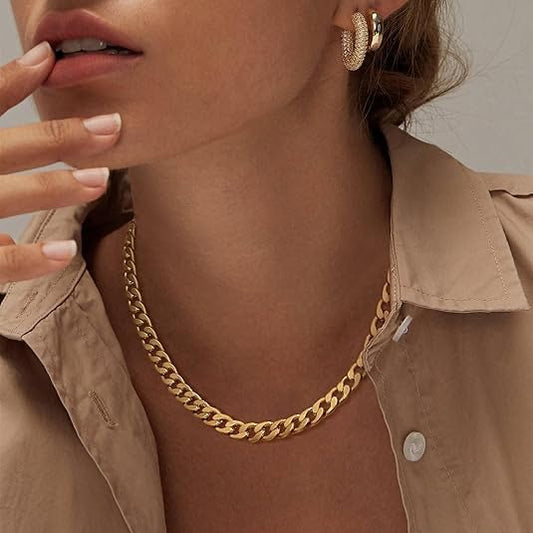 Chunky Cuban Link Neckless | Gold