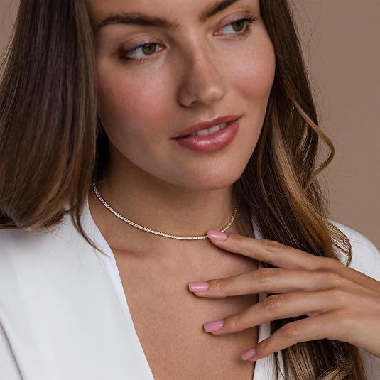 Tennis Neckless | Gold