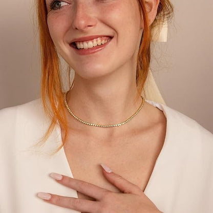 Tennis Neckless | Gold