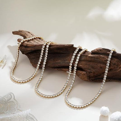 Tennis Neckless | Gold