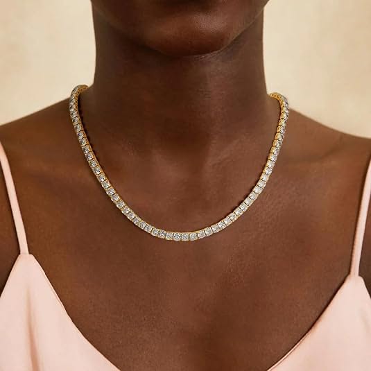Tennis Neckless | Gold