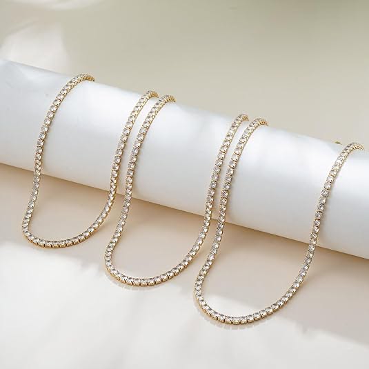 Tennis Neckless | Gold