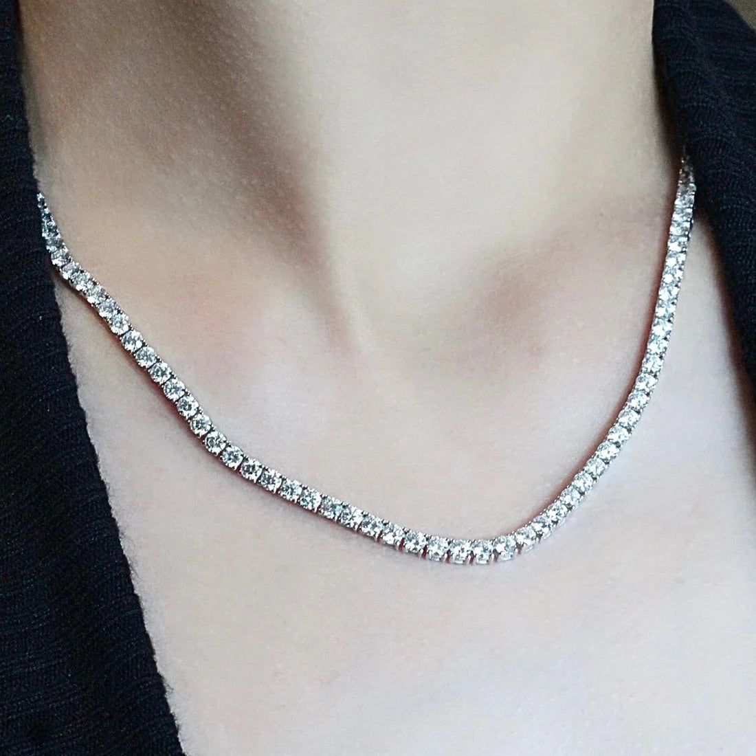 Tennis Neckless | Gold