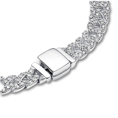 Pave Cuban Bracelet | Gold