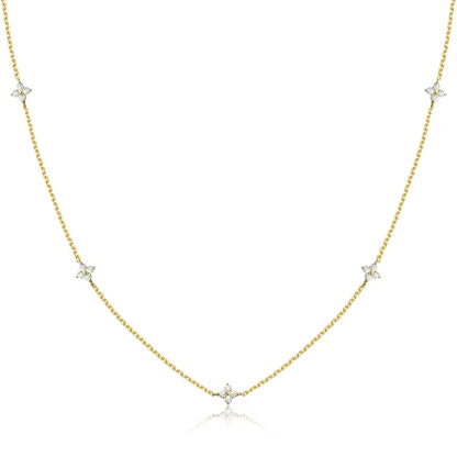 Clover Moissanite Necklace