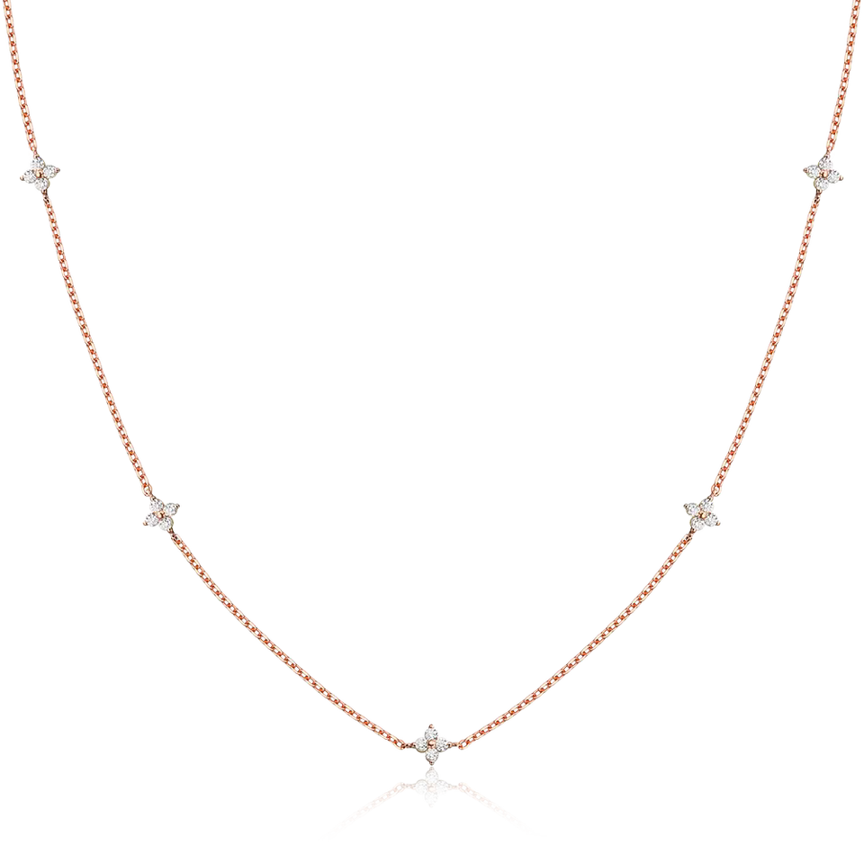 Clover Moissanite Necklace