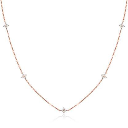 Clover Moissanite Necklace
