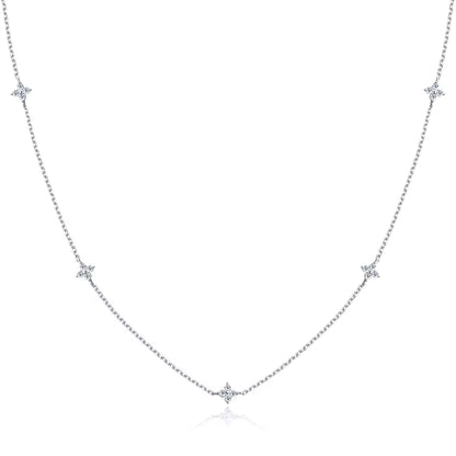 Clover Moissanite Necklace