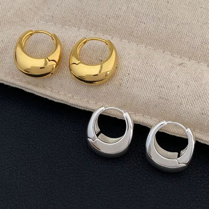 Glossy Chunky Round Circle Earring