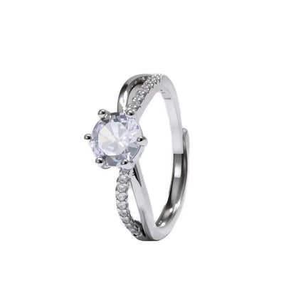Classic 4-Prong Solitaire Ring | Silver