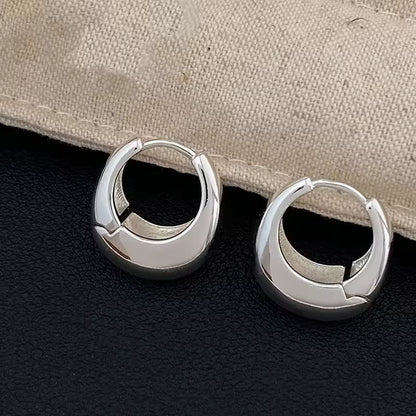 Glossy Chunky Round Circle Earring